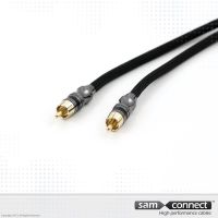 Cinch Coaxial RCA Kabel, 5 m, m/m