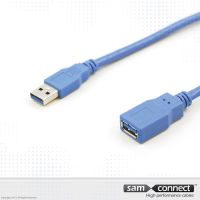 USB A zu USB A 3.0 Kabel, 3 m, m/f